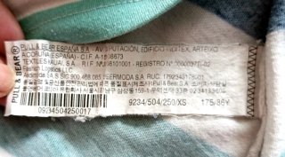 Camiseta Pull&Bear rayas chico Talla XS