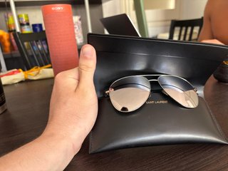 Gafas de sol Saint Laurent Aviador Plata