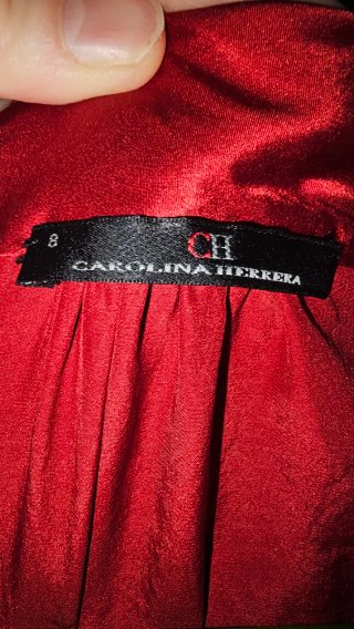 Camisa sin mangas Carolina Herrera Roja