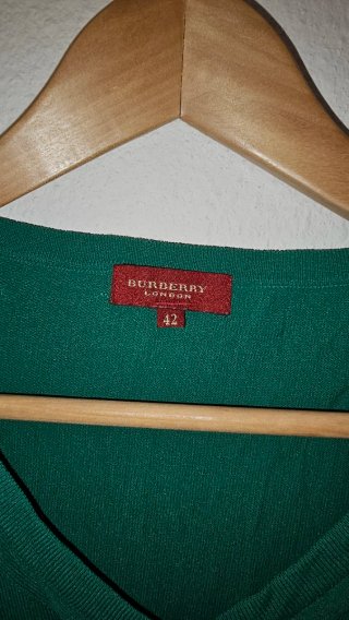 Jersey vintage verde Burberry