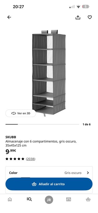 SKUBB Almacenaje IKEA 6 compartimentos