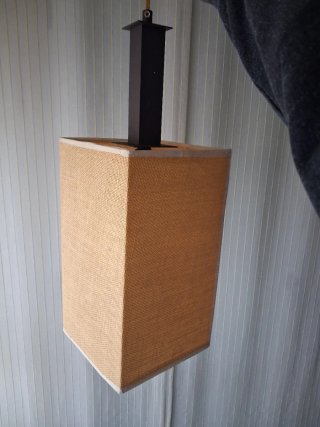 Lámpara de techo tela y metal
