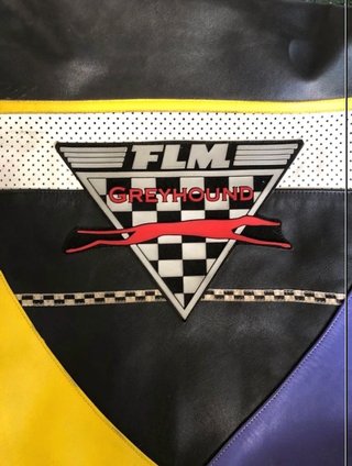 Mono Moto Cuero FLM Greyhound Talla XL