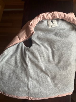 Chaleco acolchado rosa
