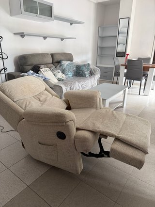 Sillón eléctrico beige