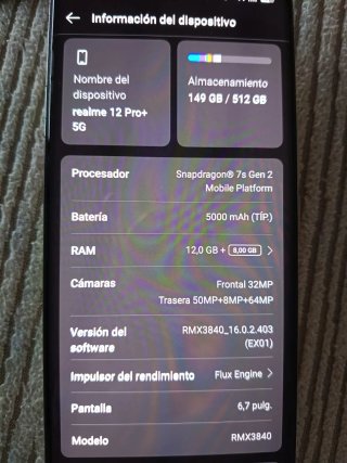Realme 12 Pro+ 5G 12RAM+512GB Beige