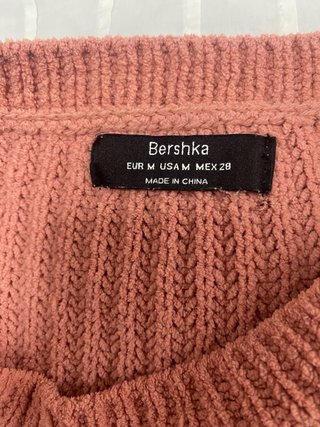 Jersey rosa de punto ancho