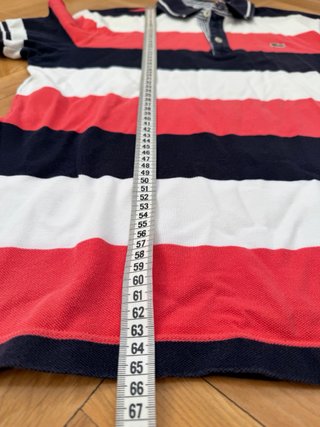 Polo Lacoste Rayas Talla M