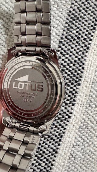 Reloj Lotus Azul y Plateado Niño