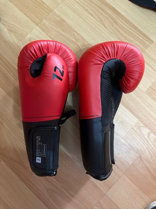 Guantes 12 oz y vendas boxeo 4,5m largo ADVANCED