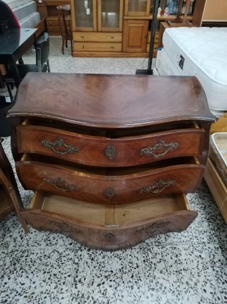 CONJUNTO COMODA Y MESITAS ESTILO LUIS XV