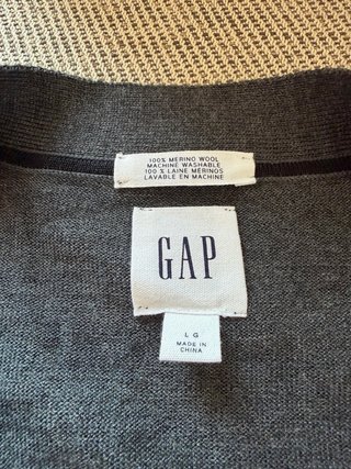 GAP Cárdigan Gris Hombre Talla M