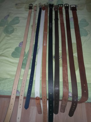 Lote de cinturones de cuero
