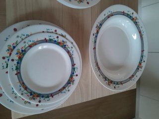 Vajilla Vintage Arcopal Flores