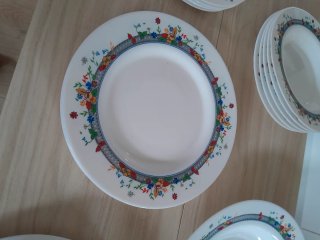 Vajilla Vintage Arcopal Flores