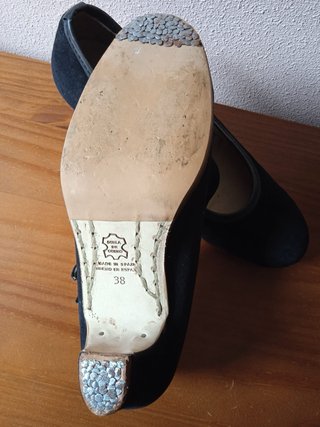 Zapatos de baile negros con tiras