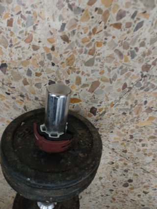Mancuerna ajustable con discos y cierre