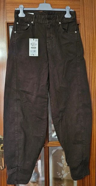 Pantalón vaquero marrón mujer Talla 36