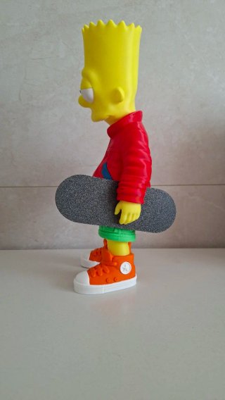 Figura Bart Simpson Skate imprimida en 3D