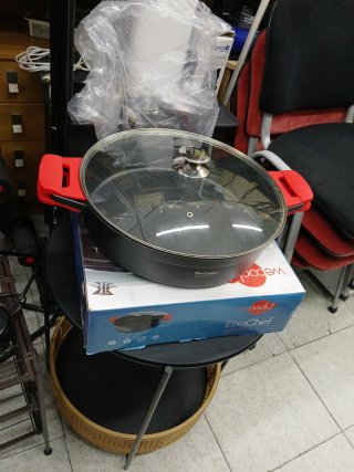 Olla WeCook EcoChef 36cm Tapa Cristal