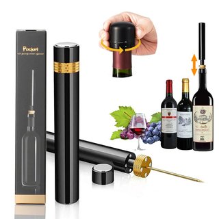 Abre-vinhos Pneumático Aço Inox