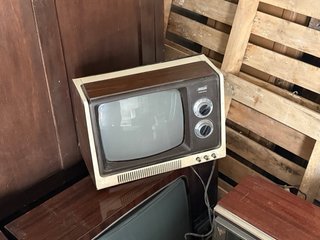 Lote de 40 televisiones antiguas en blanco y negro