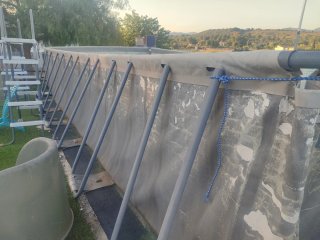 Piscina desmontable Intex gris