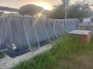 Piscina desmontable Intex gris