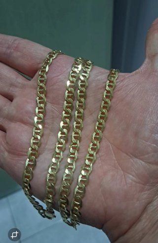 Cadena Italiana Milanesa Oro 18k
