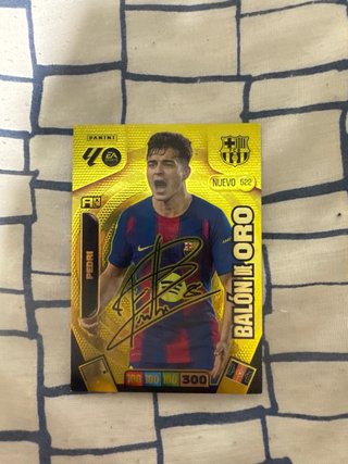 Cromo Pedri Balón de Oro Panini 2022-23