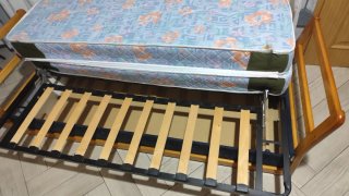 Sofá Cama Marisa Madera y Metal Fuerte con cajón