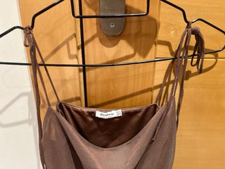 Vestido Stradivarius marrón M