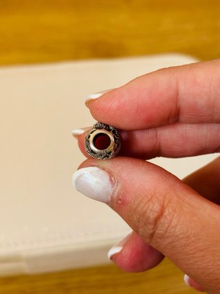 Charm Corazón Familia Plata Negra