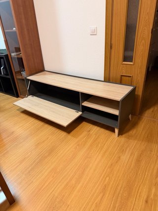 Mueble TV madera y metal