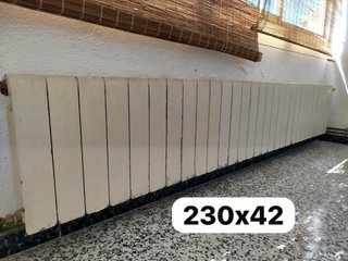 Radiadores de aluminio blancos