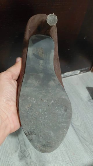 Tacones LAMA CA FEMME Marrones Talla 38 Antelina