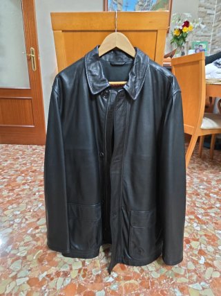 Chaqueta Cuero Emidio Tucci Sport Negra