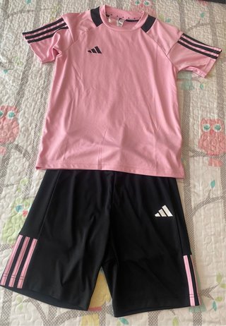 Conjunto Adidas Niñ@ Rosa y Negro