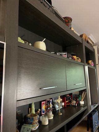 Mueble modular salón wengué