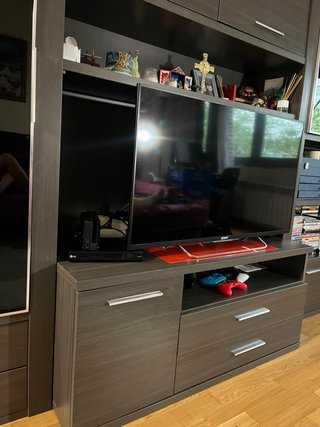Mueble modular salón wengué