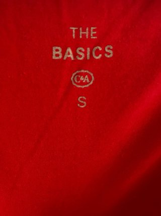 Camiseta roja manga corta