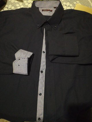 Camisa Vestir Emporio Armani Negra Talla M