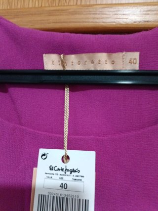 Vestido morado El Corte Inglés nuevo