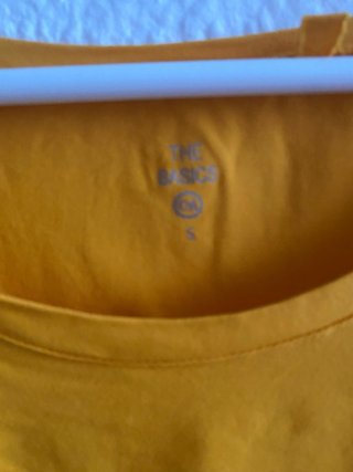 Camiseta amarilla manga corta mostaza
