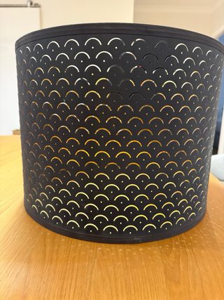 Pantalla Lámpara Ikea Nymo Negra Dorada