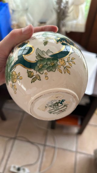 Juego Cerámica Inglesa Floral Verde