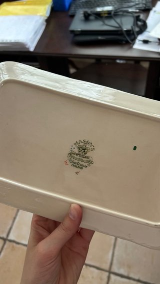 Juego Cerámica Inglesa Floral Verde