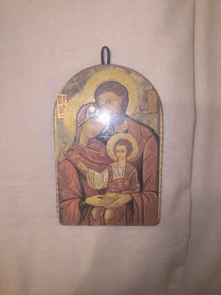 Icona Sacra Bizantina Famiglia Sacra
