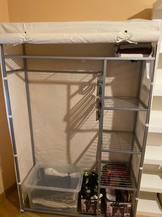 Armario Estructura Metálica con Funda Beige