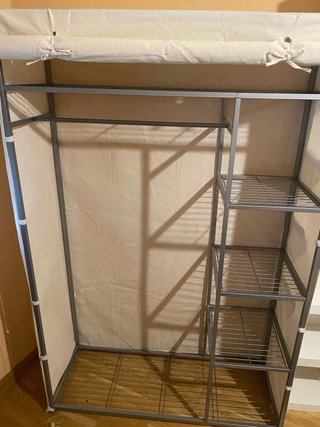 Armario Estructura Metálica con Funda Beige
